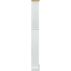 vidaXL Boekenkast 46 x 20 x 170 cm Massief grenenhout Wit