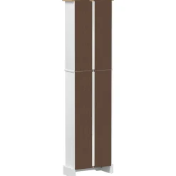 vidaXL Boekenkast 46 x 20 x 170 cm Massief grenenhout Wit