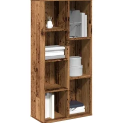 vidaXL Boekenkast 50x25x104 cm oud houtkleurig