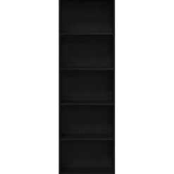 vidaXL Boekenkast 60x30x189 cm spaanplaat zwart eikenkleurig
