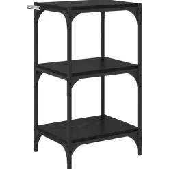 vidaXL Boekenkast Zwart eiken 40 x 33 x 70,5 cm