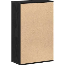 vidaXL Boekenkast Zwart Eiken 50x25x80 cm Engineered Wood