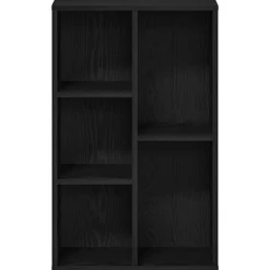 vidaXL Boekenkast Zwart Eiken 50x25x80 cm Engineered Wood