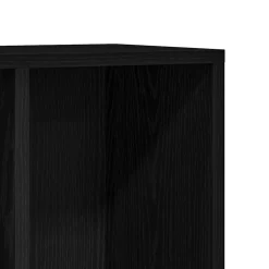 vidaXL Boekenkast Zwart Eiken 50x25x80 cm Engineered Wood
