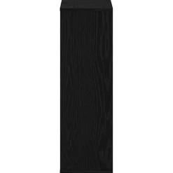 vidaXL Boekenkast Zwart Eiken 50x25x80 cm Engineered Wood
