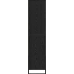 vidaXL Boekenkast Zwart Eiken 43 x 36 x 150.5 cm Bewerkt hout