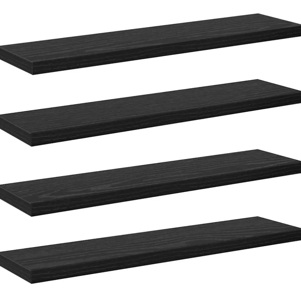 vidaXL Boekenplank Bord 3-laags 4 st 40 x 10 x 1,5 cm Bewerkt hout