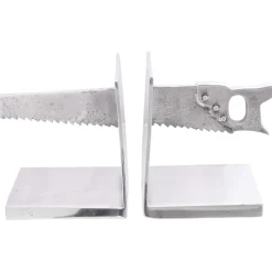 vidaXL Boekensteunen 2 st Zilver 11 x 14 x 17,5 cm Aluminium