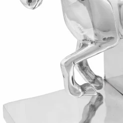 vidaXL Boekensteunen 2 st Zilver 11 x 14 x 25 cm Aluminium