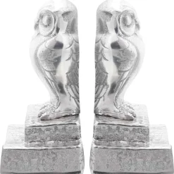 vidaXL Boekensteunen 2 st Zilver 12 x 9 x 19 cm Aluminium