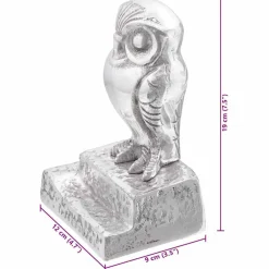vidaXL Boekensteunen 2 st Zilver 12 x 9 x 19 cm Aluminium