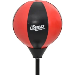 vidaXL Boksballenset met handschoenen en pomp verstelbaar 81-122 cm