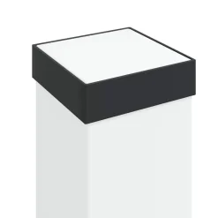 vidaXL Bolderarmatuur met stopcontact 80 cm Zwart IP44