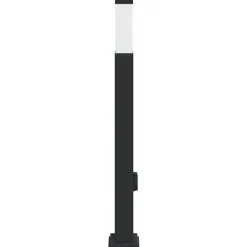vidaXL Bolderarmatuur met stopcontact 80 cm Zwart IP44