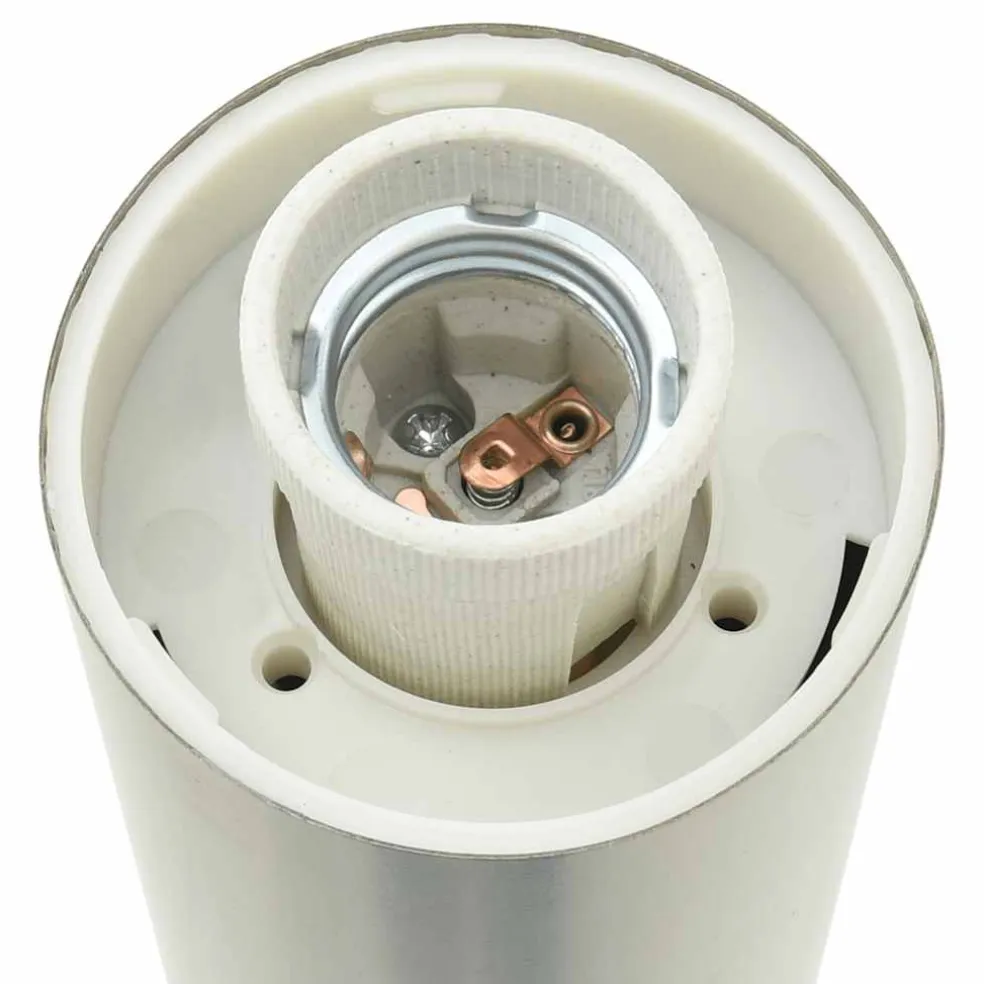 vidaXL Bolderarmatuur met stopcontact 50 cm RVS IP44