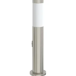 vidaXL Bolderarmatuur met stopcontact 50 cm RVS IP44