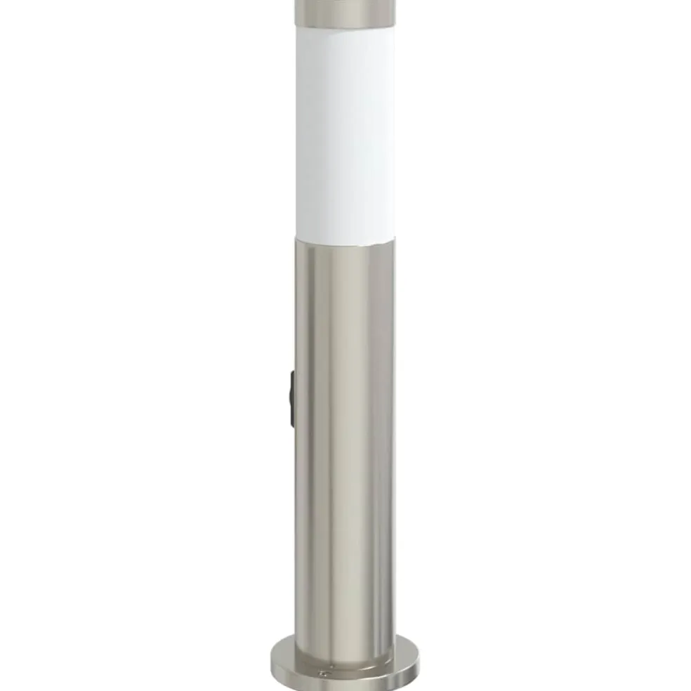 vidaXL Bolderarmatuur met stopcontact 50 cm RVS IP44