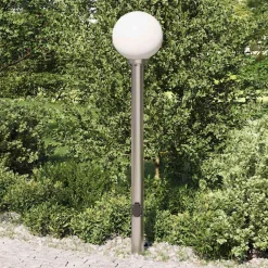 vidaXL Bolderarmatuur met stopcontact 120 cm RVS IP44