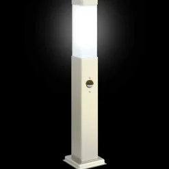 vidaXL Bolderverlichting met sensor 3 stuks 50 cm RVS IP44