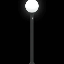 vidaXL Bolderverlichting met sensor 3 stuks 120 cm Zwart IP44