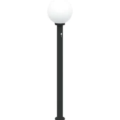 vidaXL Bolderverlichting met sensor 3 stuks 120 cm Zwart IP44