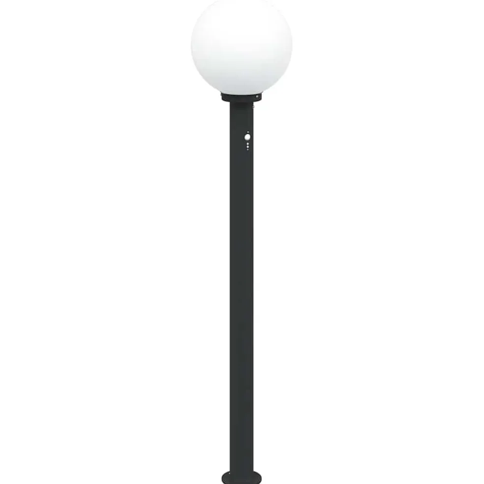 vidaXL Bolderverlichting met sensor 3 stuks 120 cm Zwart IP44