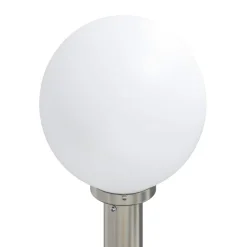 vidaXL Bolderverlichting met stopcontact 3 stuks 80 cm RVS IP44