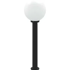 vidaXL Bolderverlichting met sensor 80 cm zwart IP44