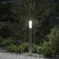 vidaXL Bolderverlichting met sensor 80 cm RVS IP44