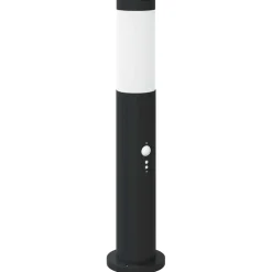 vidaXL Bolderverlichting met sensor 3 stuks 50 cm RVS IP44