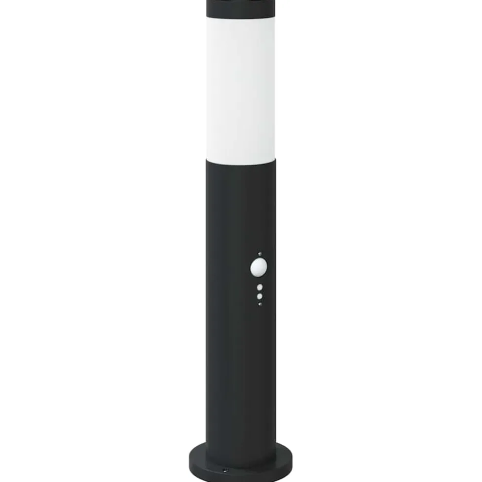 vidaXL Bolderverlichting met sensor 3 stuks 50 cm RVS IP44