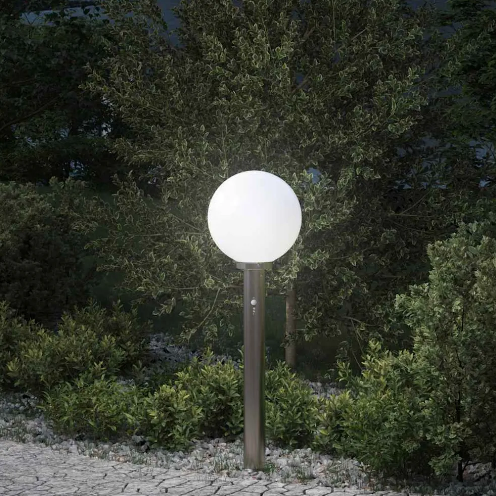 vidaXL Bolderverlichting met sensor 80 cm RVS IP44