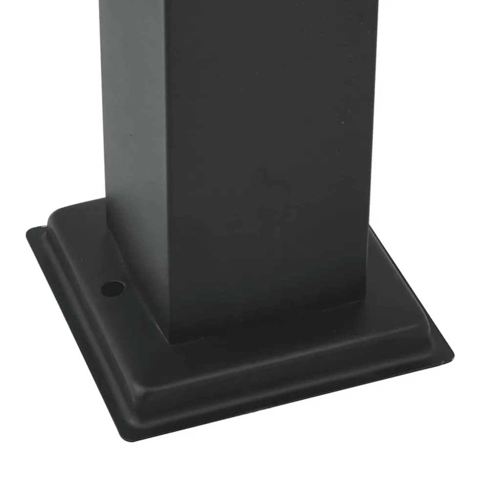 vidaXL Bolderverlichting met sensor 3 stuks 110 cm Zwart IP44