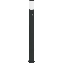 vidaXL Bolderverlichting met sensor 3 stuks 110 cm Zwart IP44