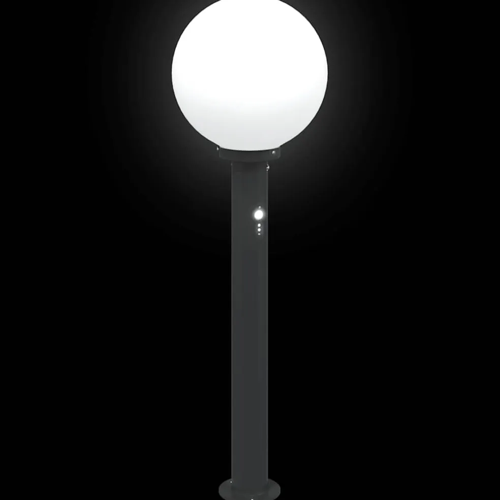 vidaXL Bolderverlichting met sensor 3 stuks 80 cm Zwart IP44