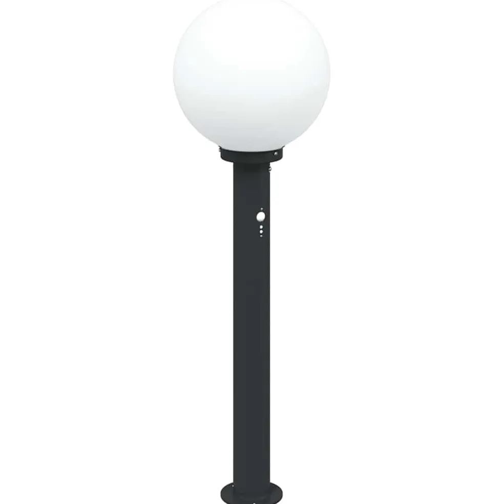 vidaXL Bolderverlichting met sensor 3 stuks 80 cm Zwart IP44