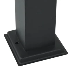 vidaXL Bolderverlichting 3 stuks 110 cm Zwart IP44