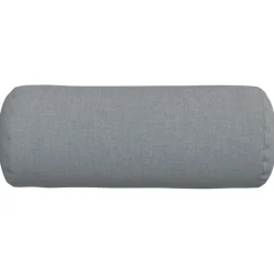 vidaXL Bolster Kussens 2 st Stof Lichtgrijs Ø 15 x 40 cm