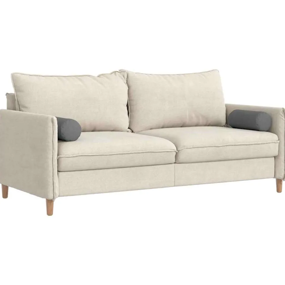 vidaXL Bolster Kussens 2 st Stof Donkergrijs Ø 15 x 40 cm