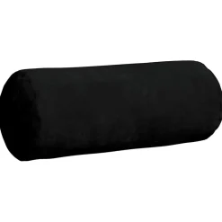 vidaXL Bolster Kussens 2 stuks Zwart Ø 15 x 40 cm Microvezel Stof