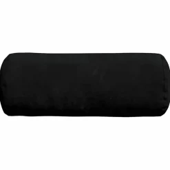 vidaXL Bolster Kussens 2 stuks Zwart Ø 15 x 40 cm Microvezel Stof