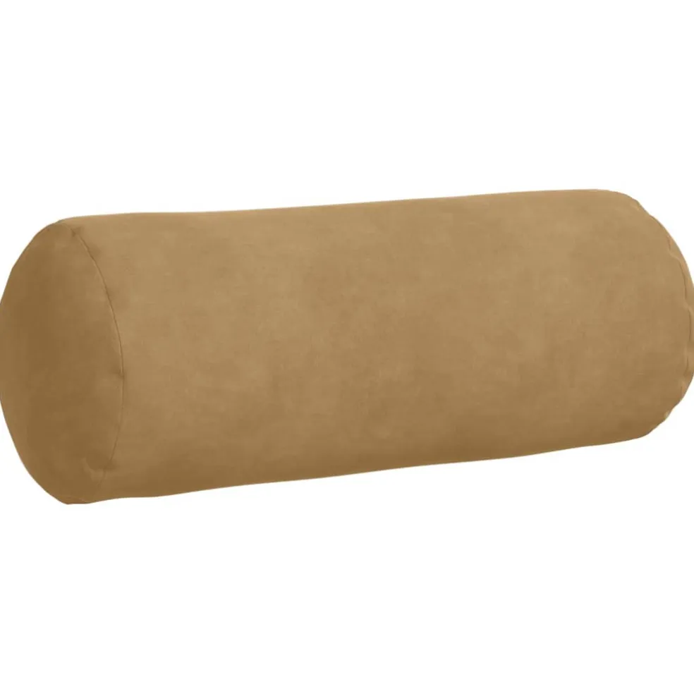 vidaXL Bolster Kussens 2 stuks Bruin Ø 15 x 40 cm Cordstof