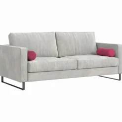 vidaXL Bolster Kussens 2 stuks Wijnrood Ø 15 x 40 cm Cordstof