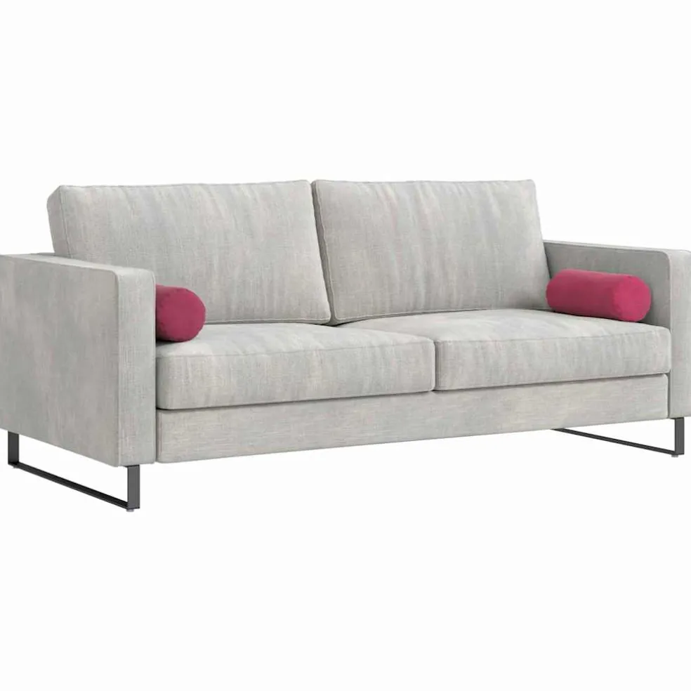 vidaXL Bolster Kussens 2 stuks Wijnrood Ø 15 x 40 cm Cordstof