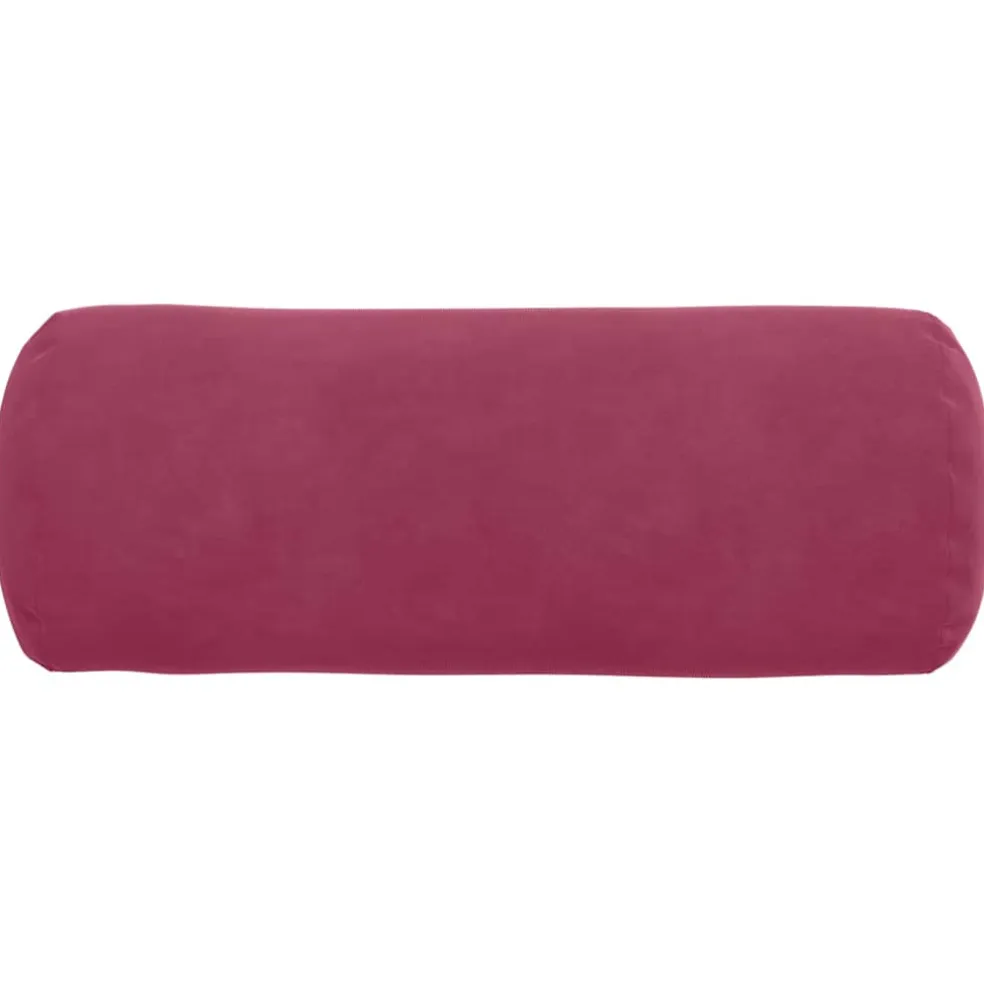 vidaXL Bolster Kussens 2 stuks Wijnrood Ø 15 x 40 cm Cordstof