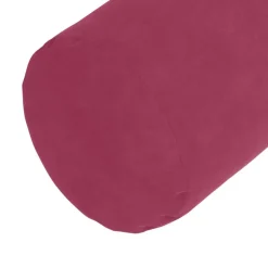 vidaXL Bolster Kussens 2 stuks Wijnrood Ø 15 x 40 cm Cordstof