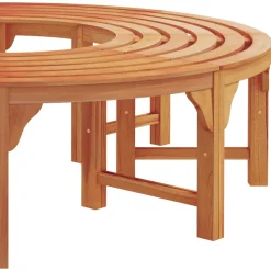 vidaXL Boom bank 4 -Seater 160 x 80 x 45cm Massief Eucalyptus Hout