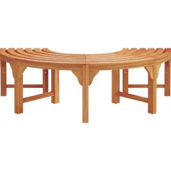 vidaXL Boom bank 4 -Seater 160 x 80 x 45cm Massief Eucalyptus Hout