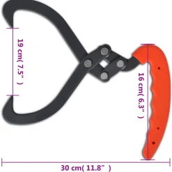 vidaXL Boomtangen 4 st met PVC handvat