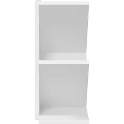 vidaXL Boomvormige boekenplank met 3 planken 30 x 18 x 40 cm Bewerkt hout Wit